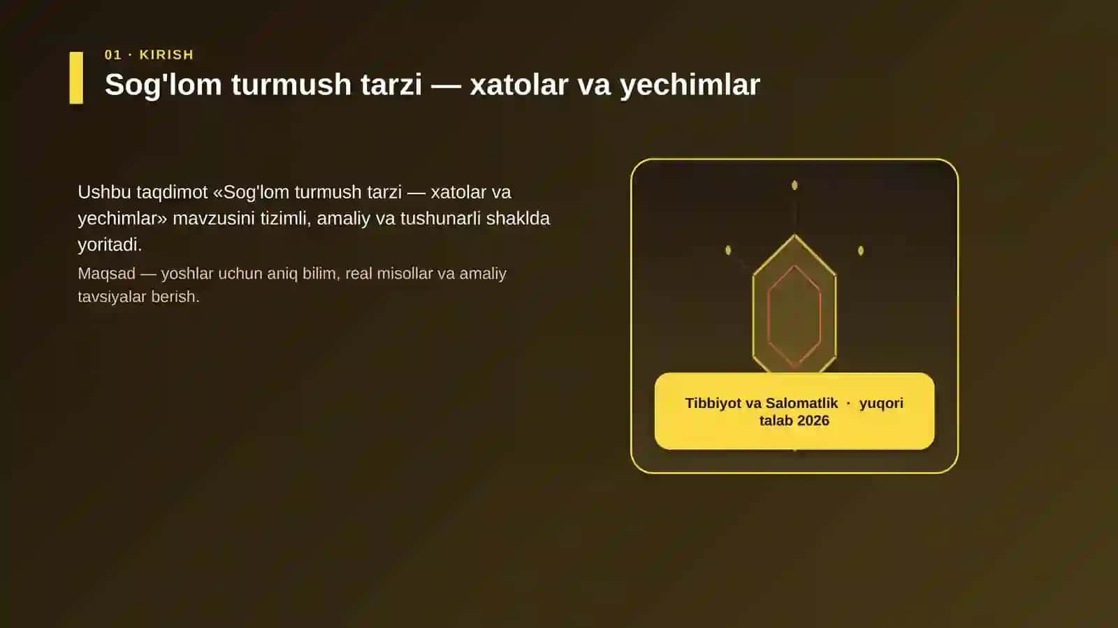 Sog'lom turmush tarzi — xatolar va yechimlar 3