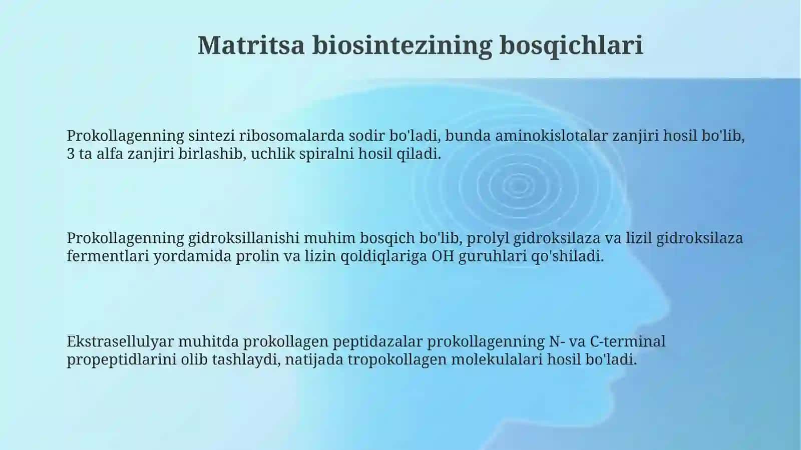 Tirik organizmdagi matritsali biosintezi 3