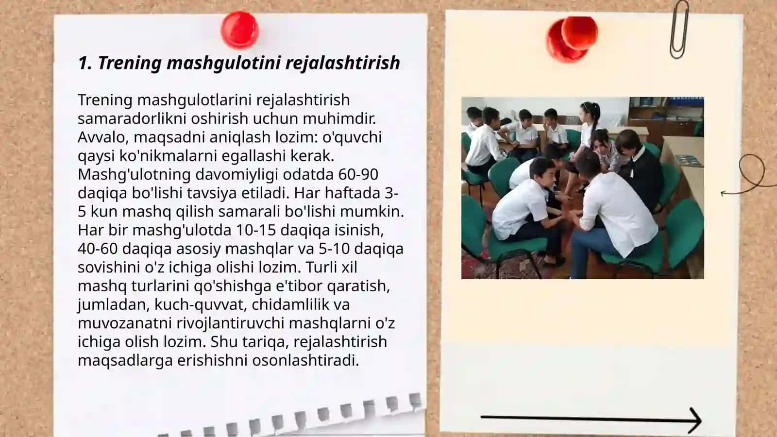 Trening mashgulotining boshlangich bosqichi 3