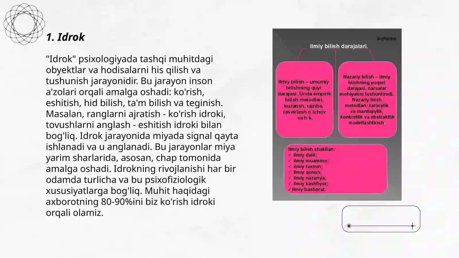 Umumiy pisiholgiya bilish jarayonlari 3