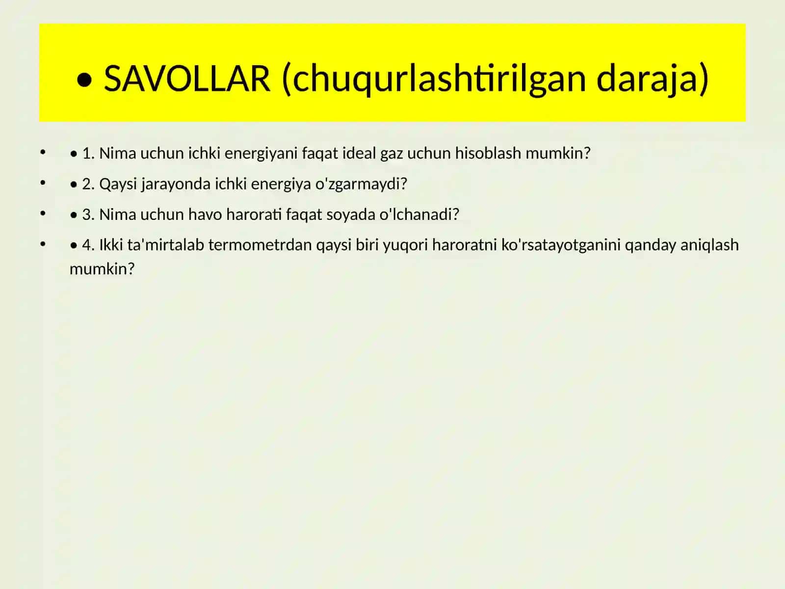 Fizika - Gazning bajargan ishi (10-sinf) 3