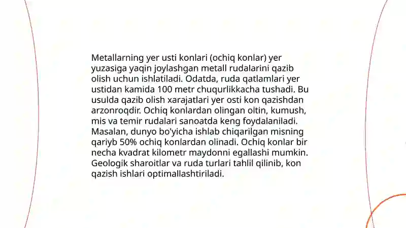 Metallarning umumiy olish usullari 3