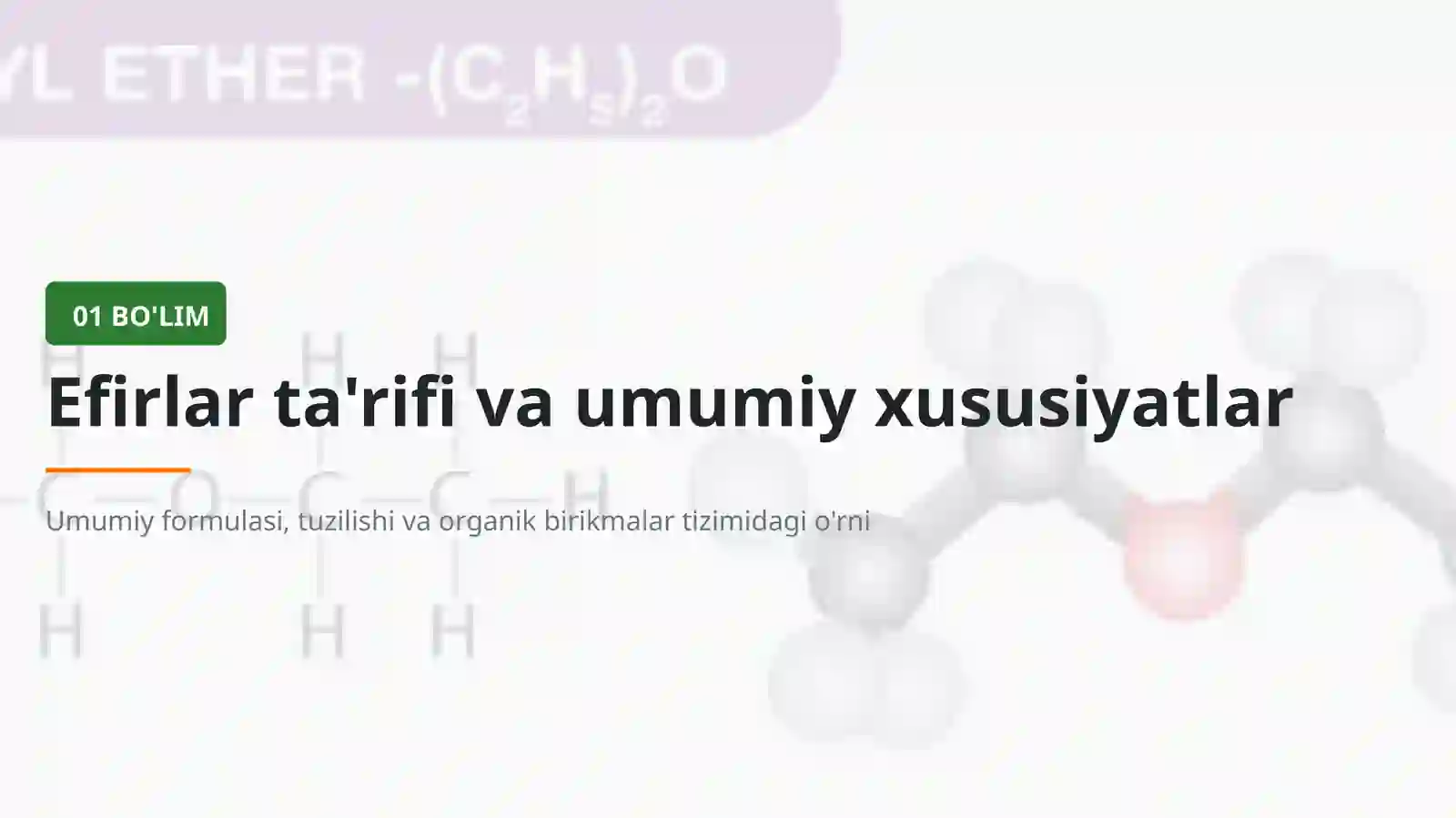 Oddiy efirlar 3