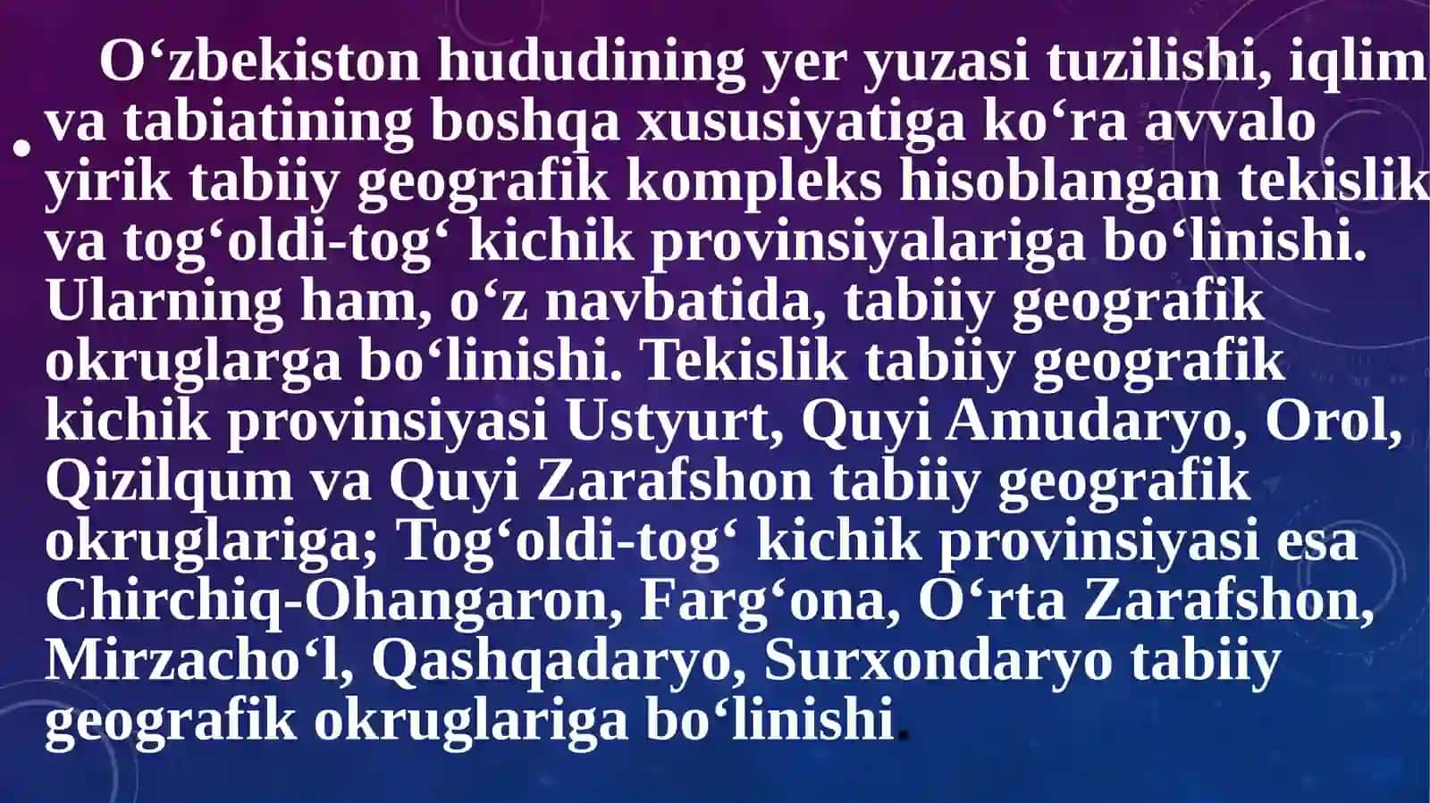 O’zbekistontabiiygeografikokuruglarinio’rganish 3