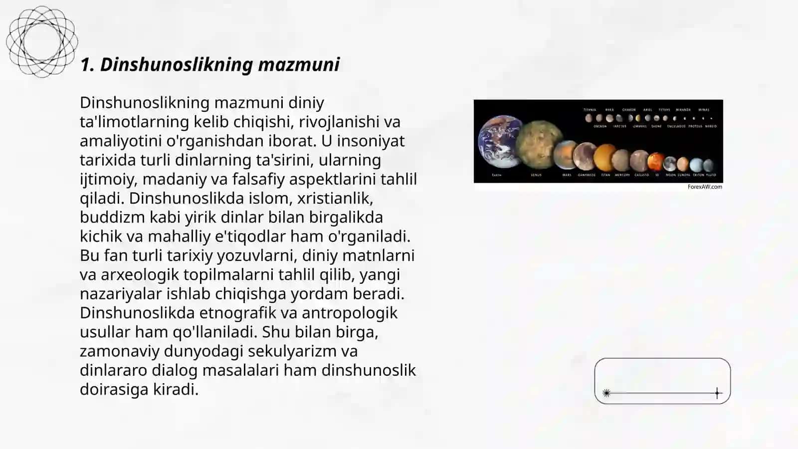 Dinshunoslik fanining predmeti va funkisiyalari 3
