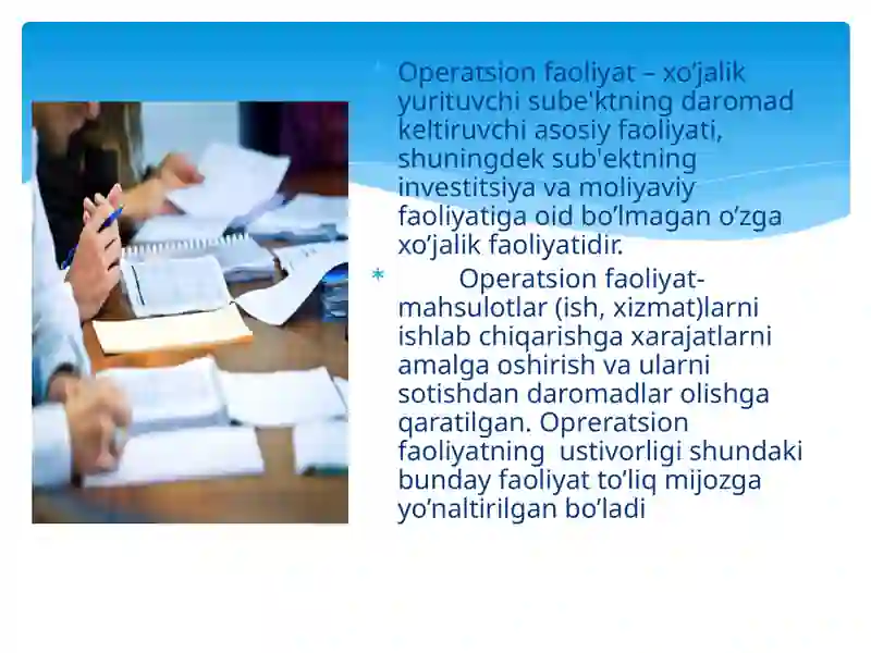 Mahsulotni ishlab chiqarish va uni sotishni tahlil qilish 3
