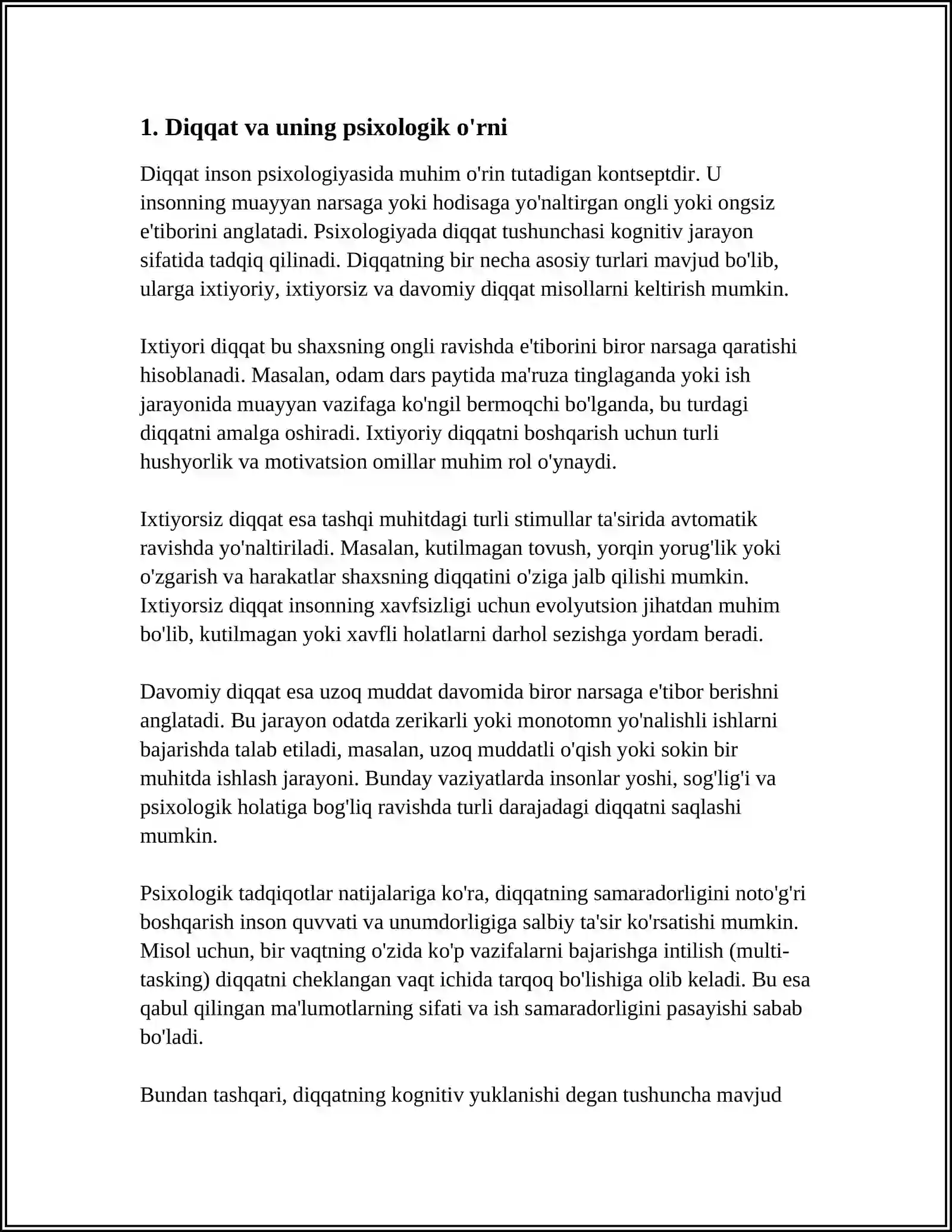 DIQQAT TURLARI VA UNING XUSUSIYATLARI 3