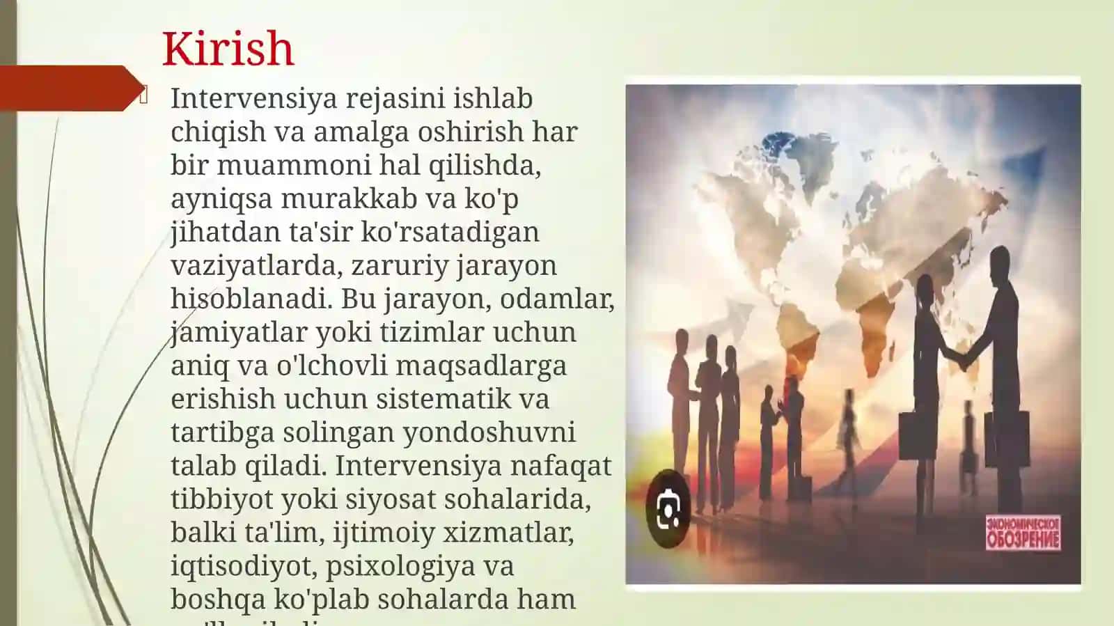Intervensiya rejasini ishlab chiqish va amalga oshirish 3