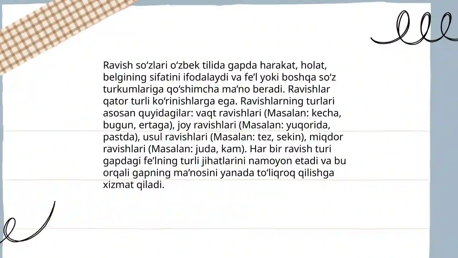 Ravish so'zlari 3