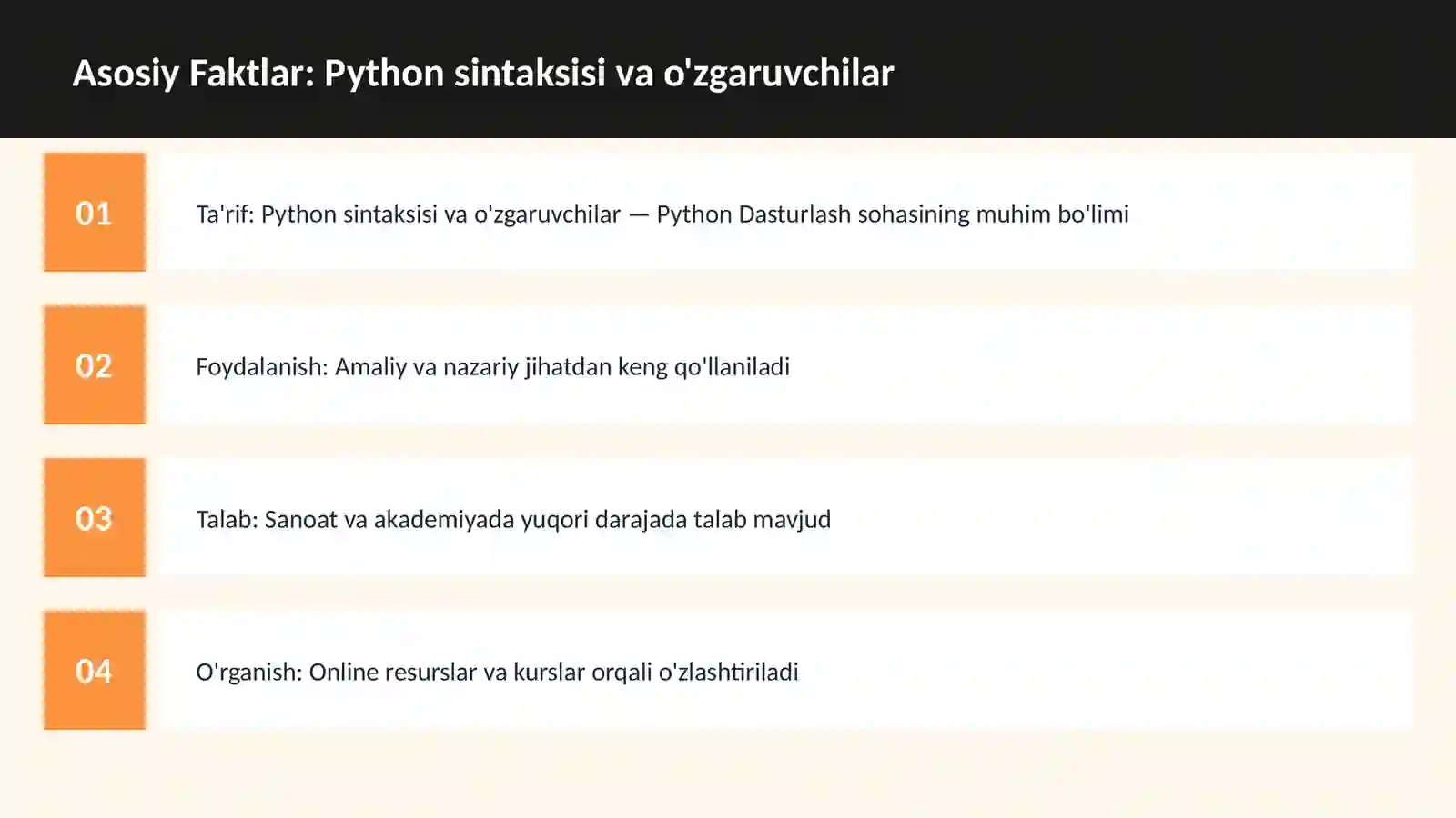 DASTURLASH | PYTHON DASTURLASH 3
