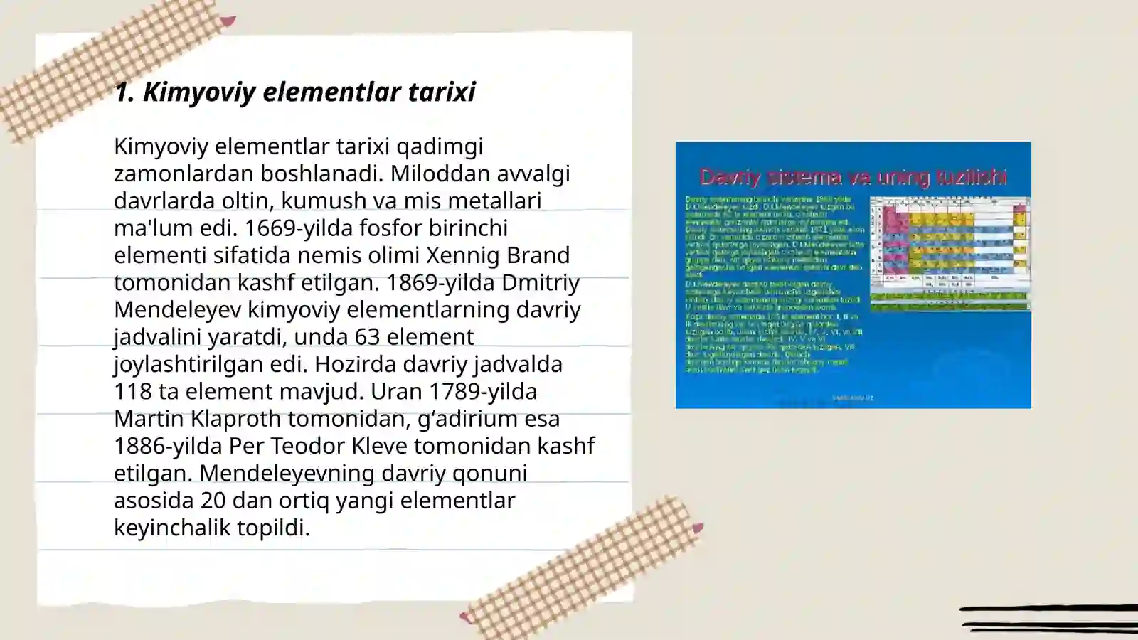 Elementlar davriy sestemasi 3