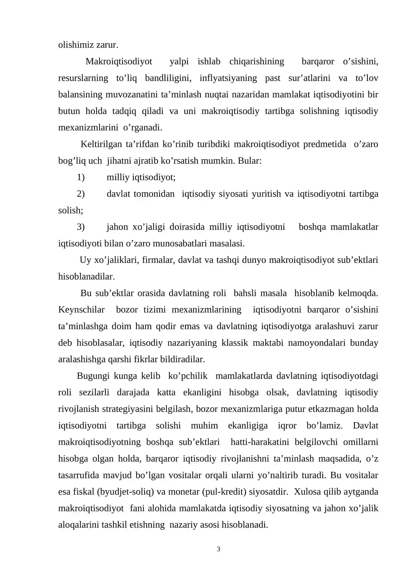 MAKROIQTISODIY SIYOSAT TUSHUNCHASI VA BOSHLANISHI 3
