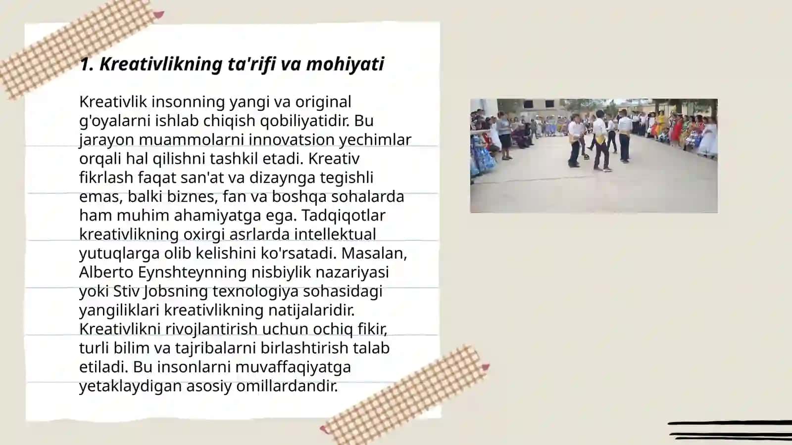 Pedagoglarning kreativlik imkoniyatlari va ularning tarkibiy qismlari 3