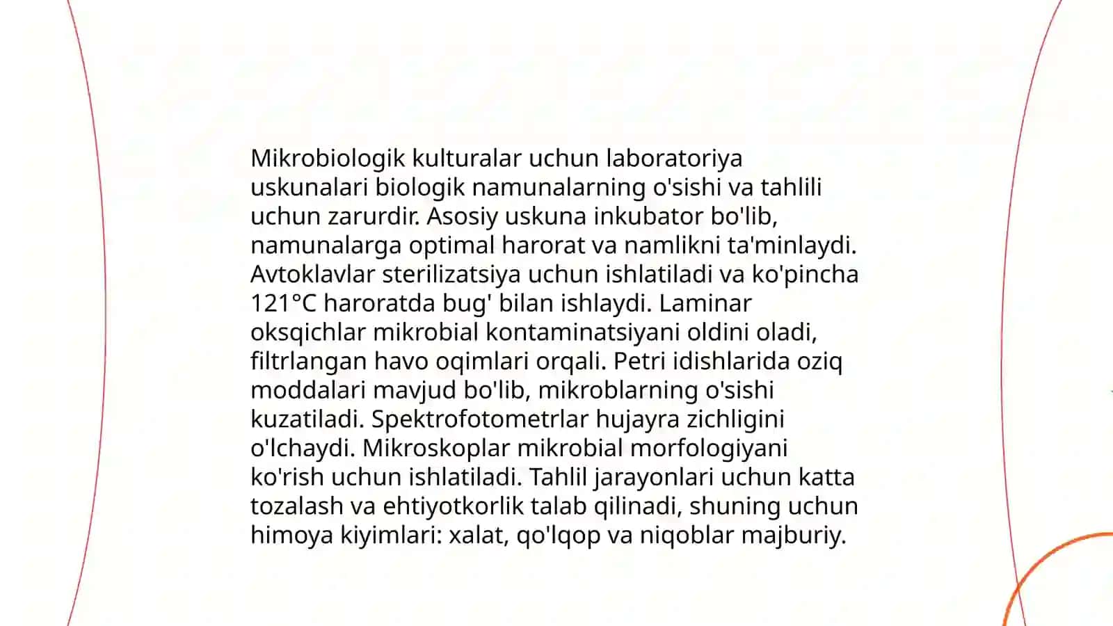 Mikrobiologik kulturalar uchun laboratoriya uskunalari 3