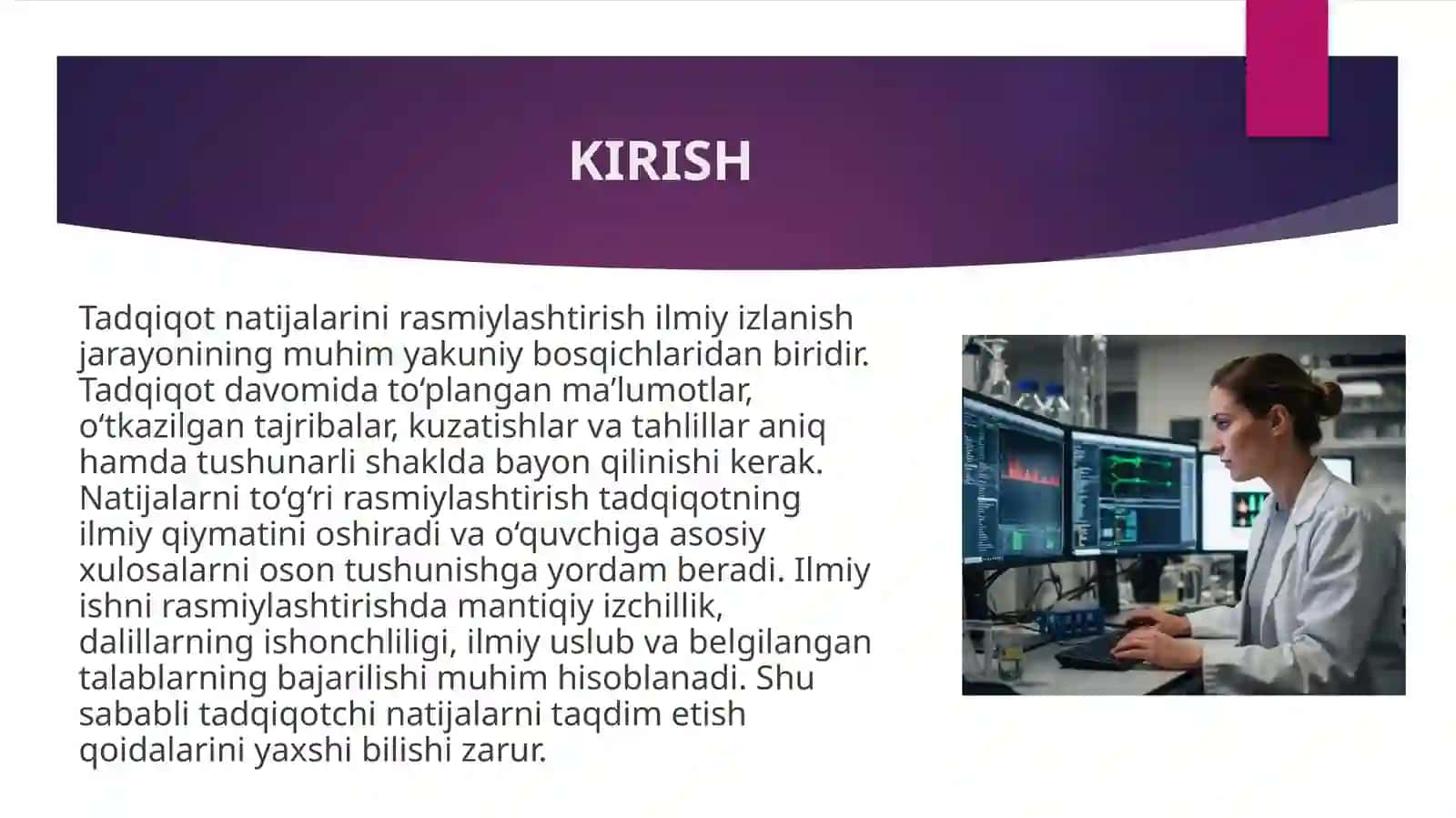 Tadqiqot natijalarini rasmiylashtirish 3