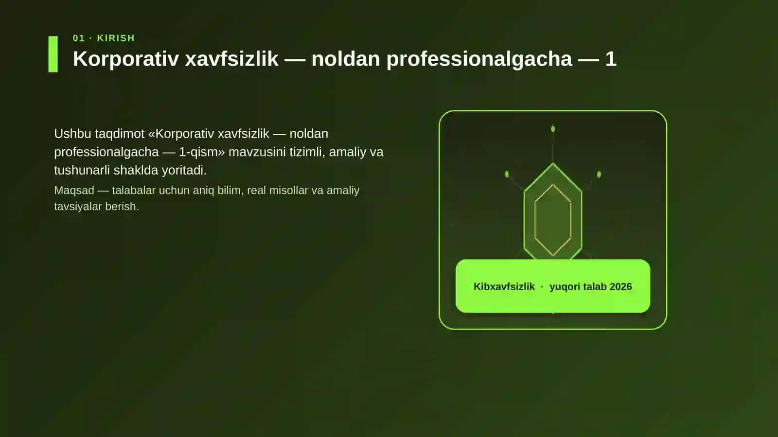 Korporativ xavfsizlik — noldan professionalgacha — 1-qism 3