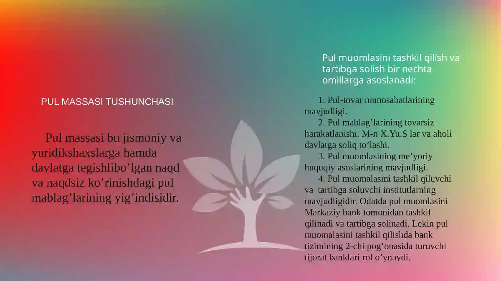 Pul massasi va pul agregatlari 3