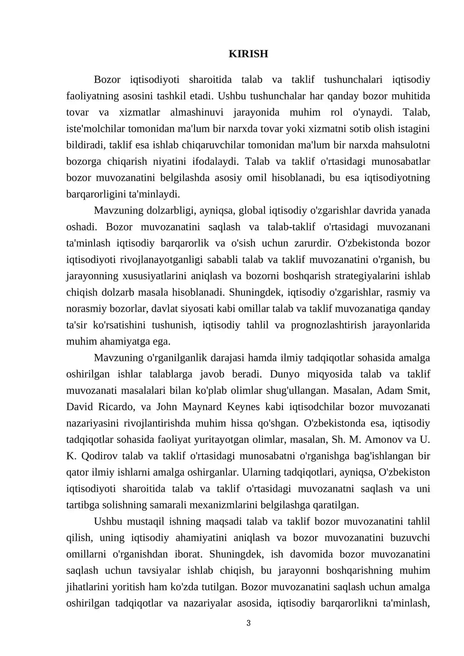 Talab taklif bozor muvozanati 3