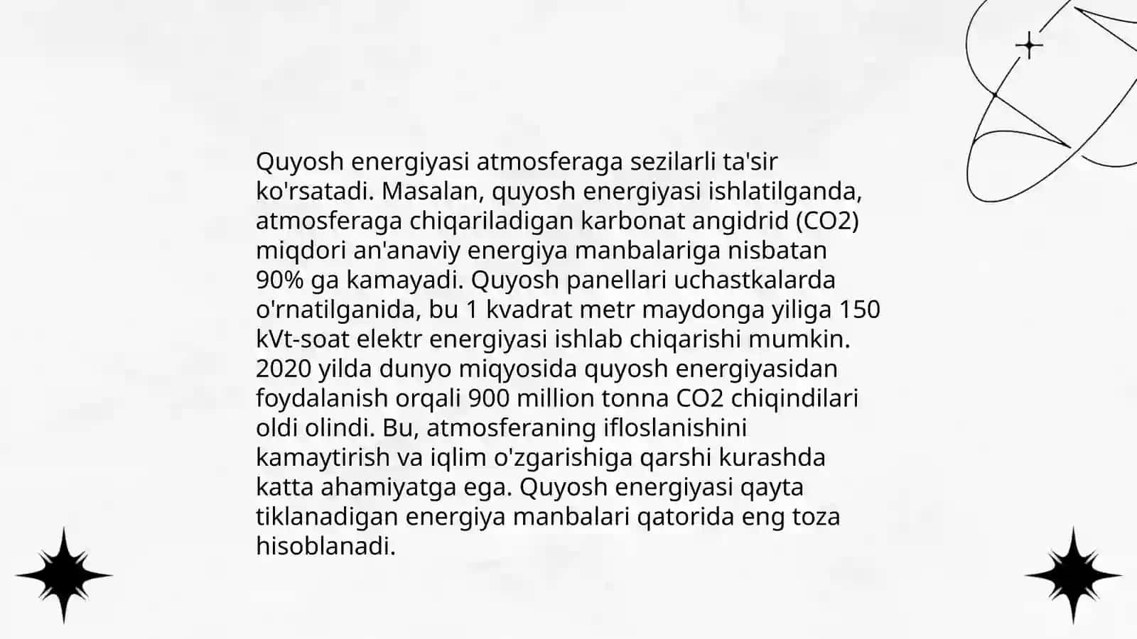 QUYOSH ENERGIYASINING ATMOSFERA VA YER SIRTIDAGI O'ZGARISHLARI 3