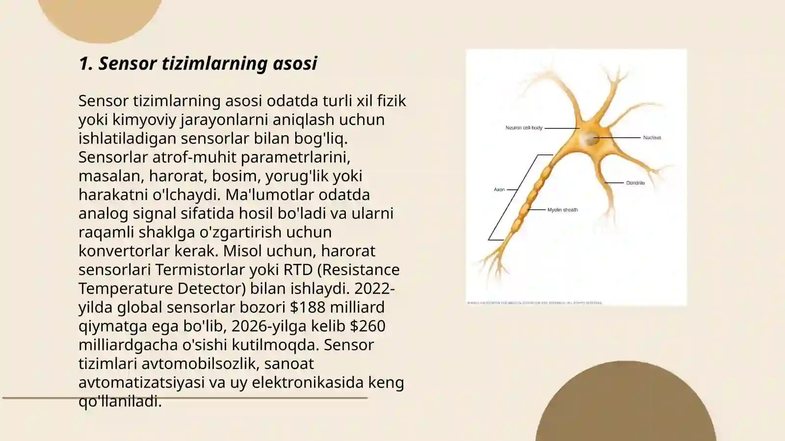 Sensor tizimning moslashishi 3