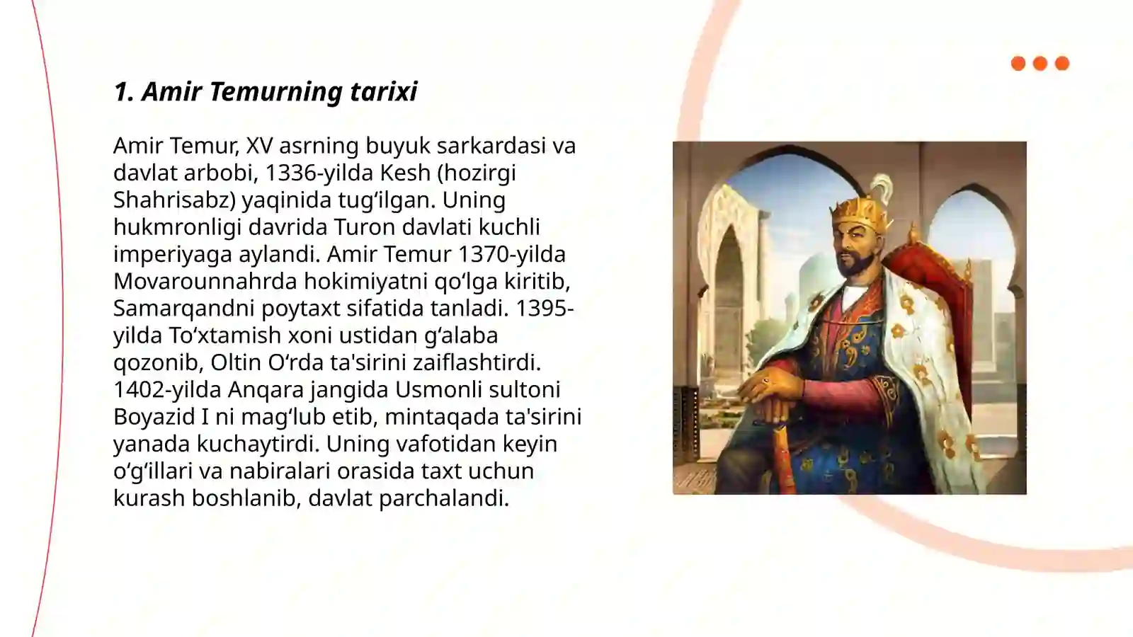 Amir Temurning Tarixi 3