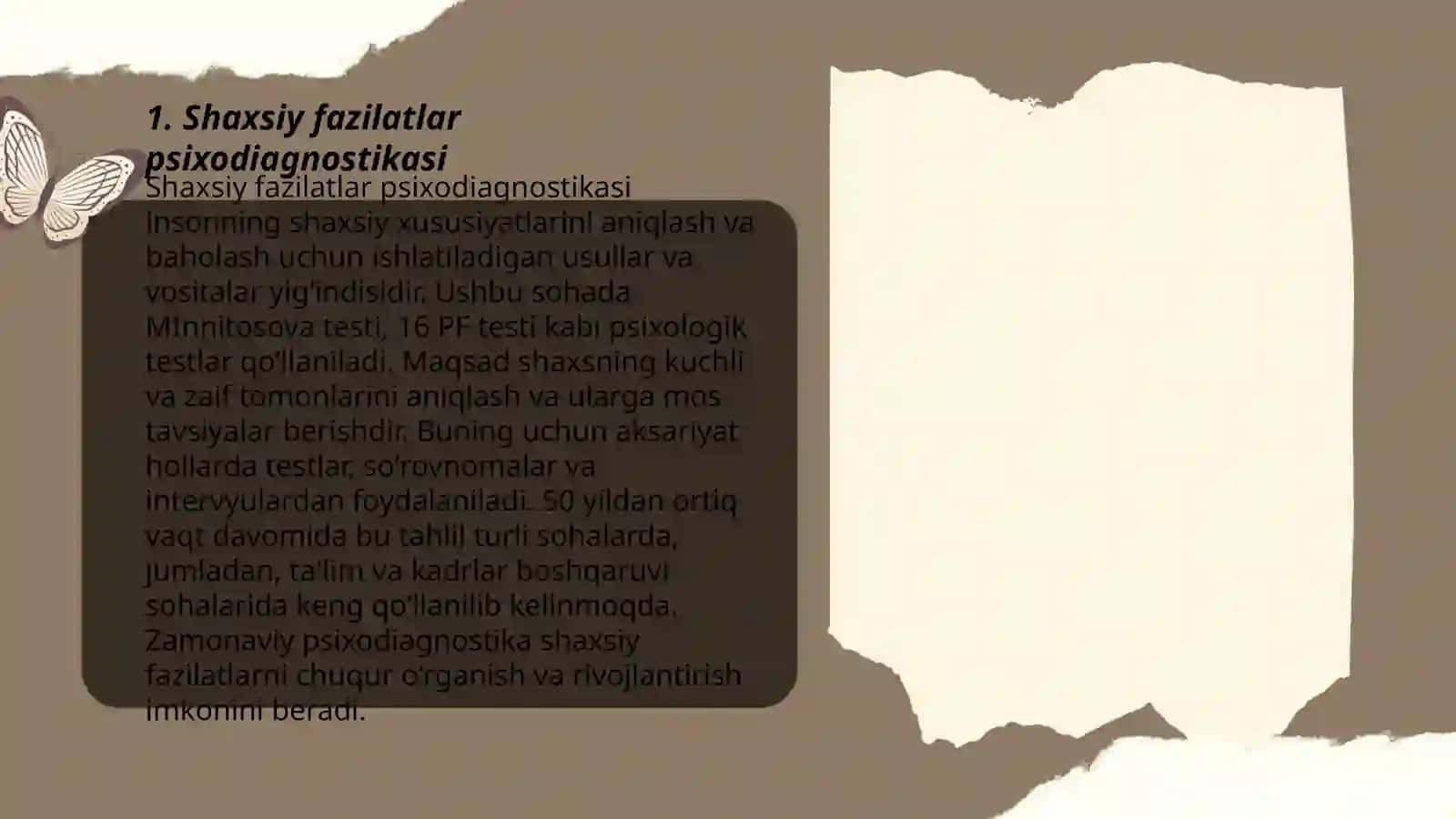Shaxsiy fazilatlar psixodiagnostikasi 3