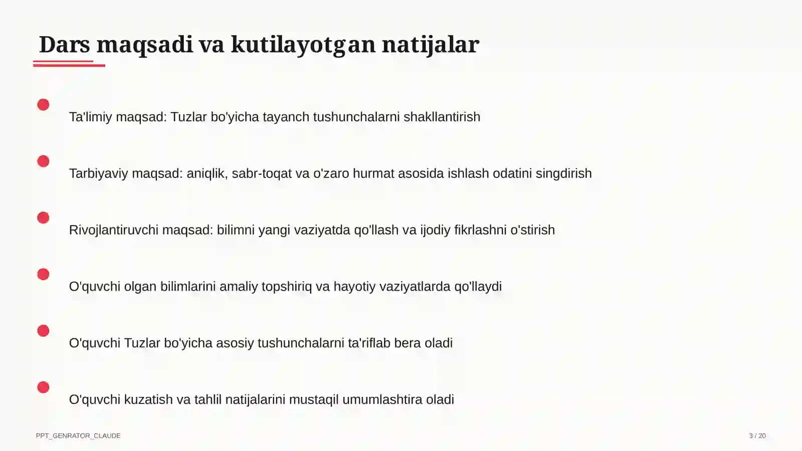 Tuzlar (8-sinf) 3