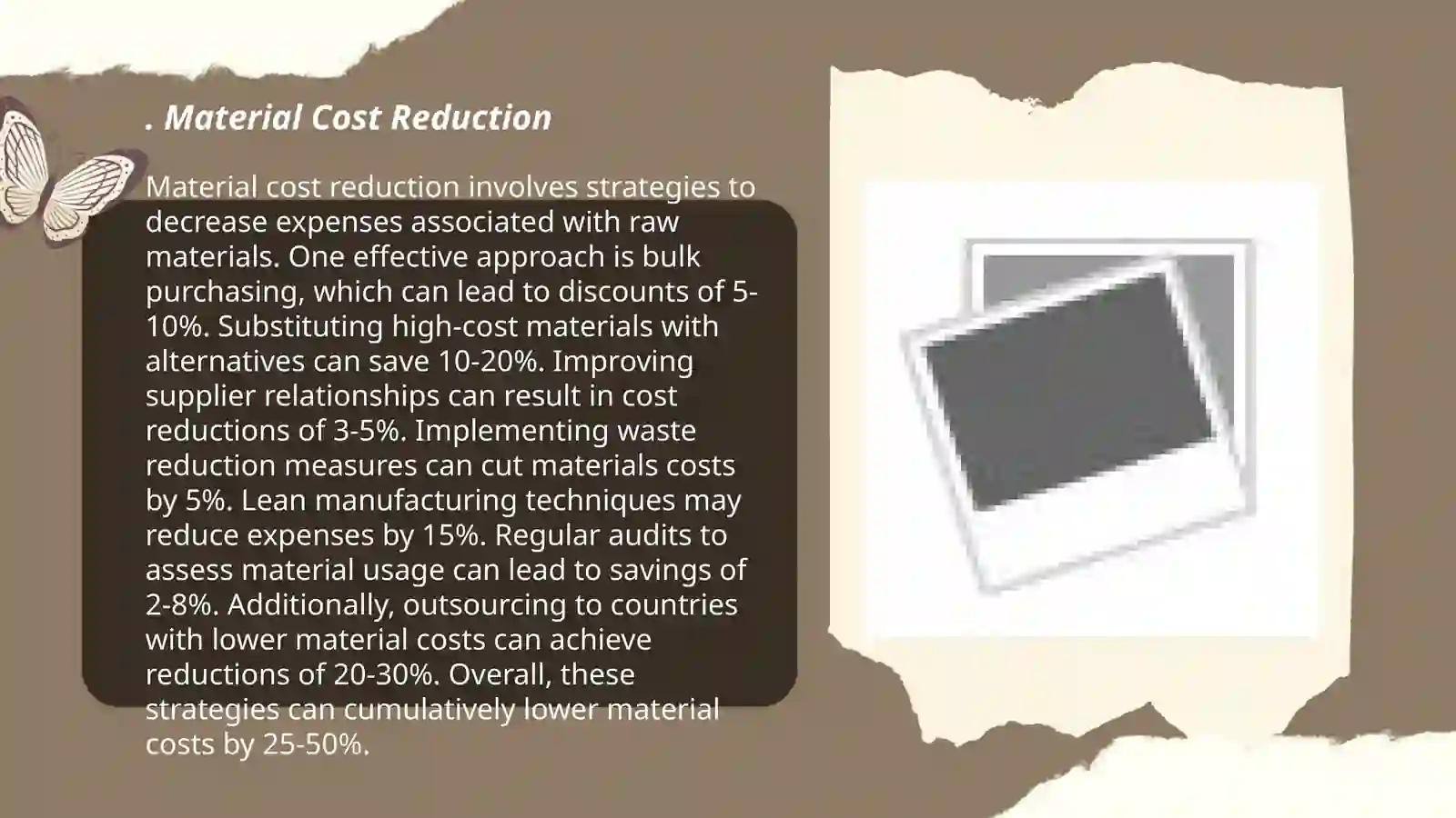 Material Cost Reduction 3