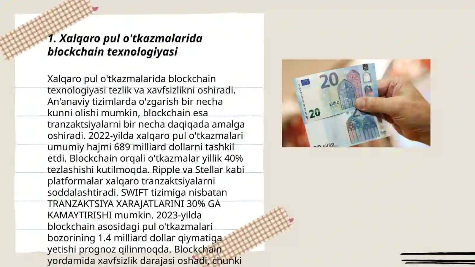 Xalqaro pul o'tkazmalarida zamonaviy texnologiyalar 3