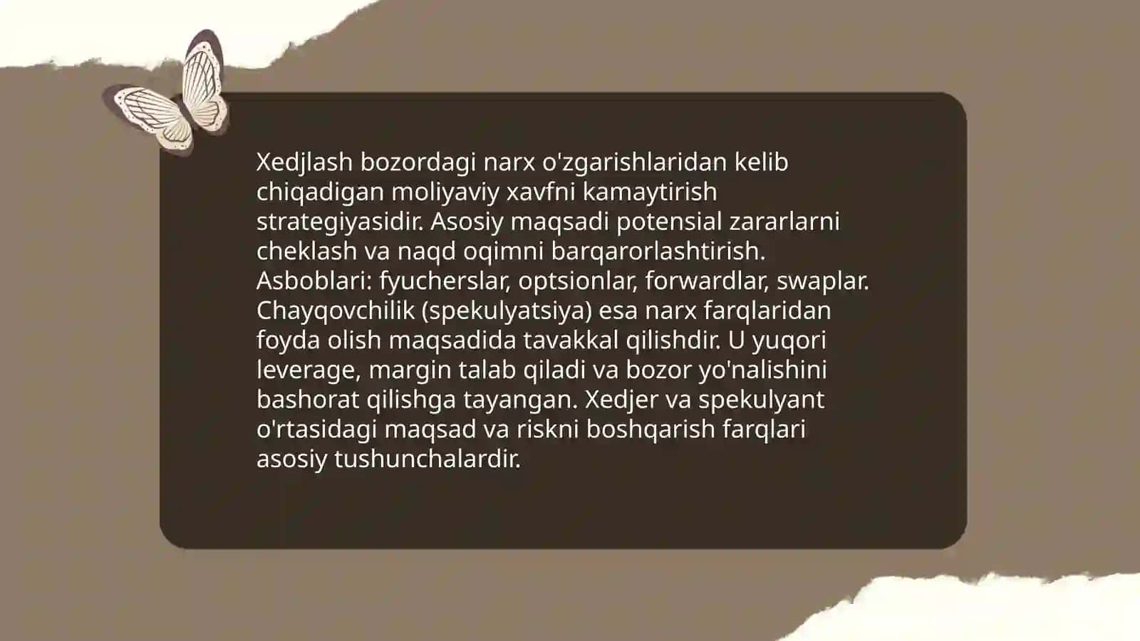 Xedjlash va chayqovchilik 3