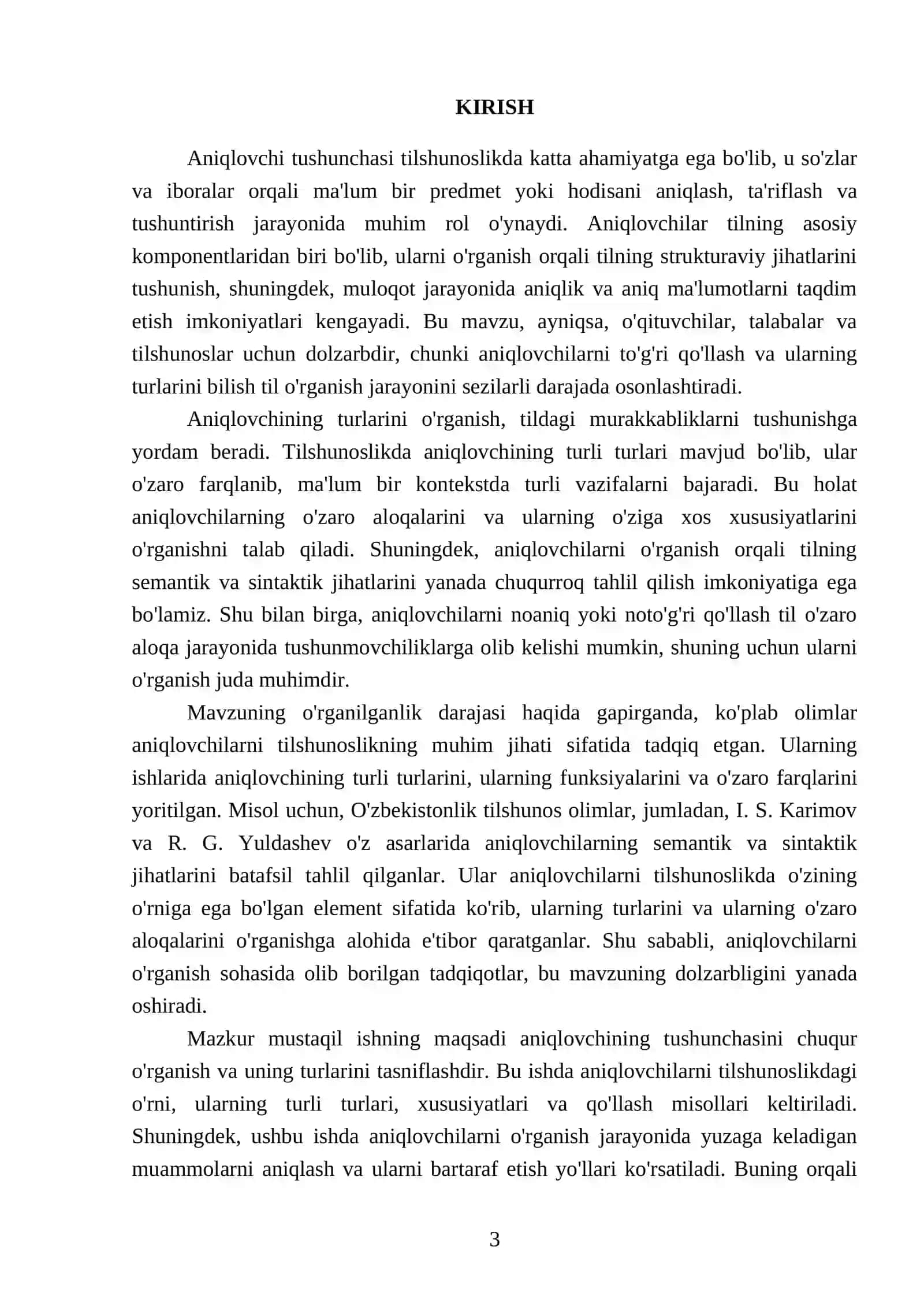 Aniqlovchi va uning turlari 3