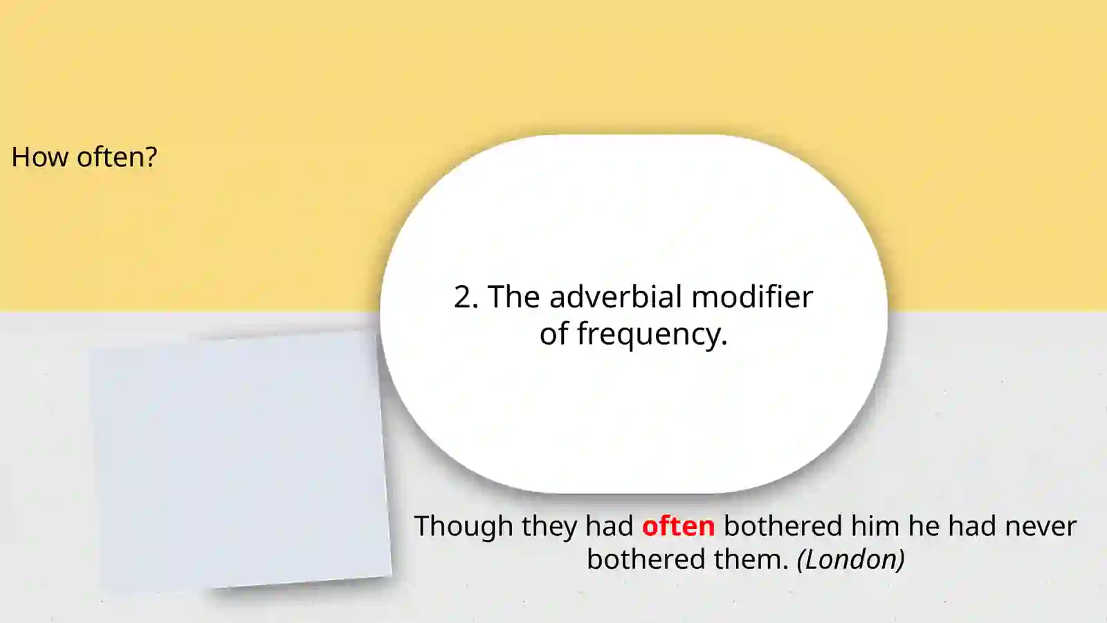 Adverbial modifier and its types 3