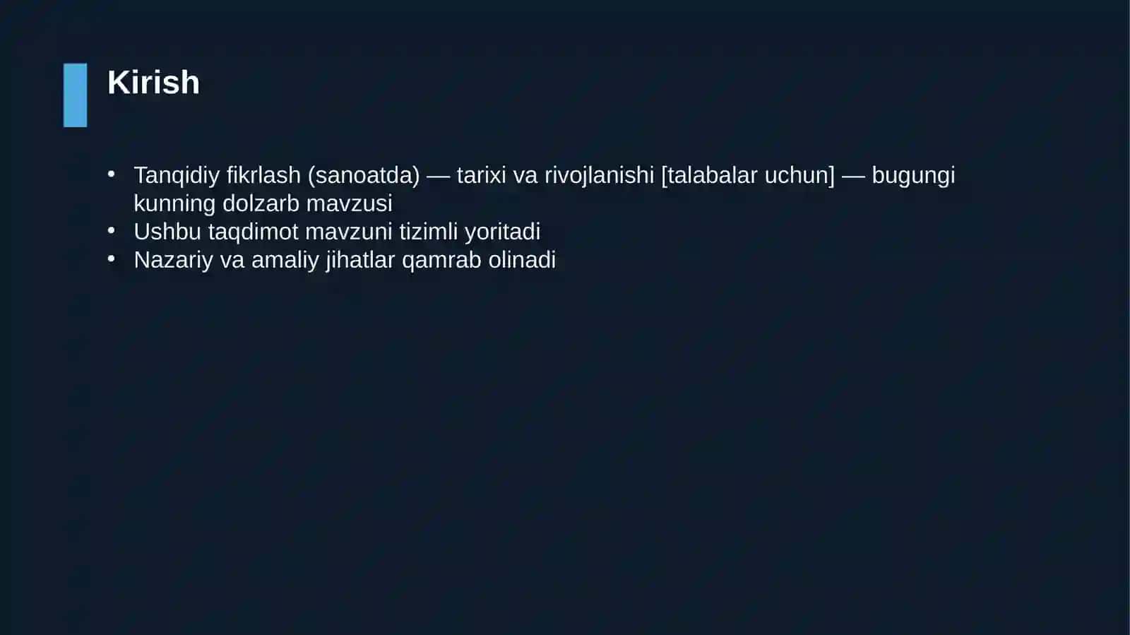 Tanqidiy fikrlash (sanoatda) — tarixi va rivojlanishi [talabalar uchun] 3