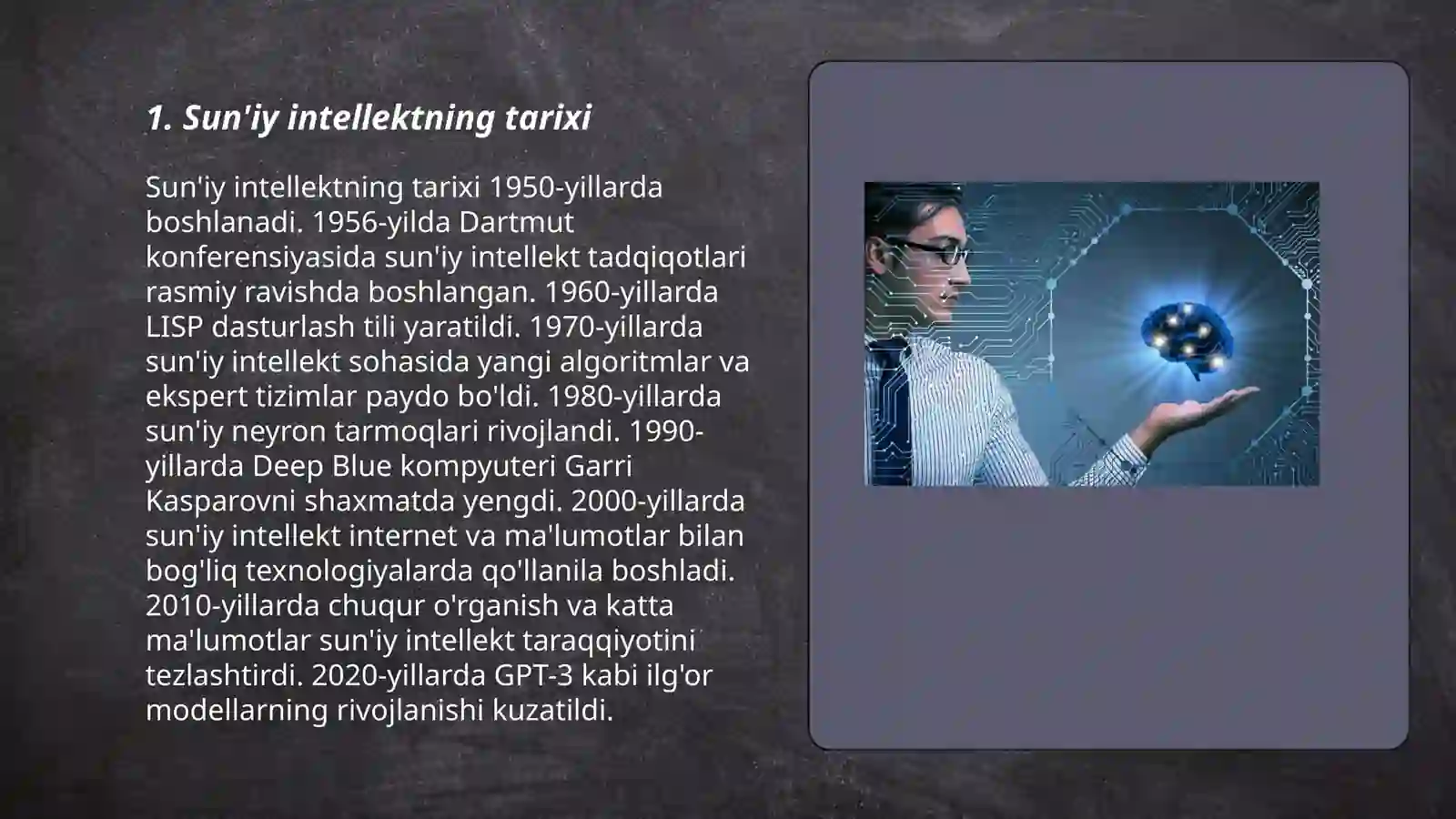 Sun'iy intellektning tarixi 3