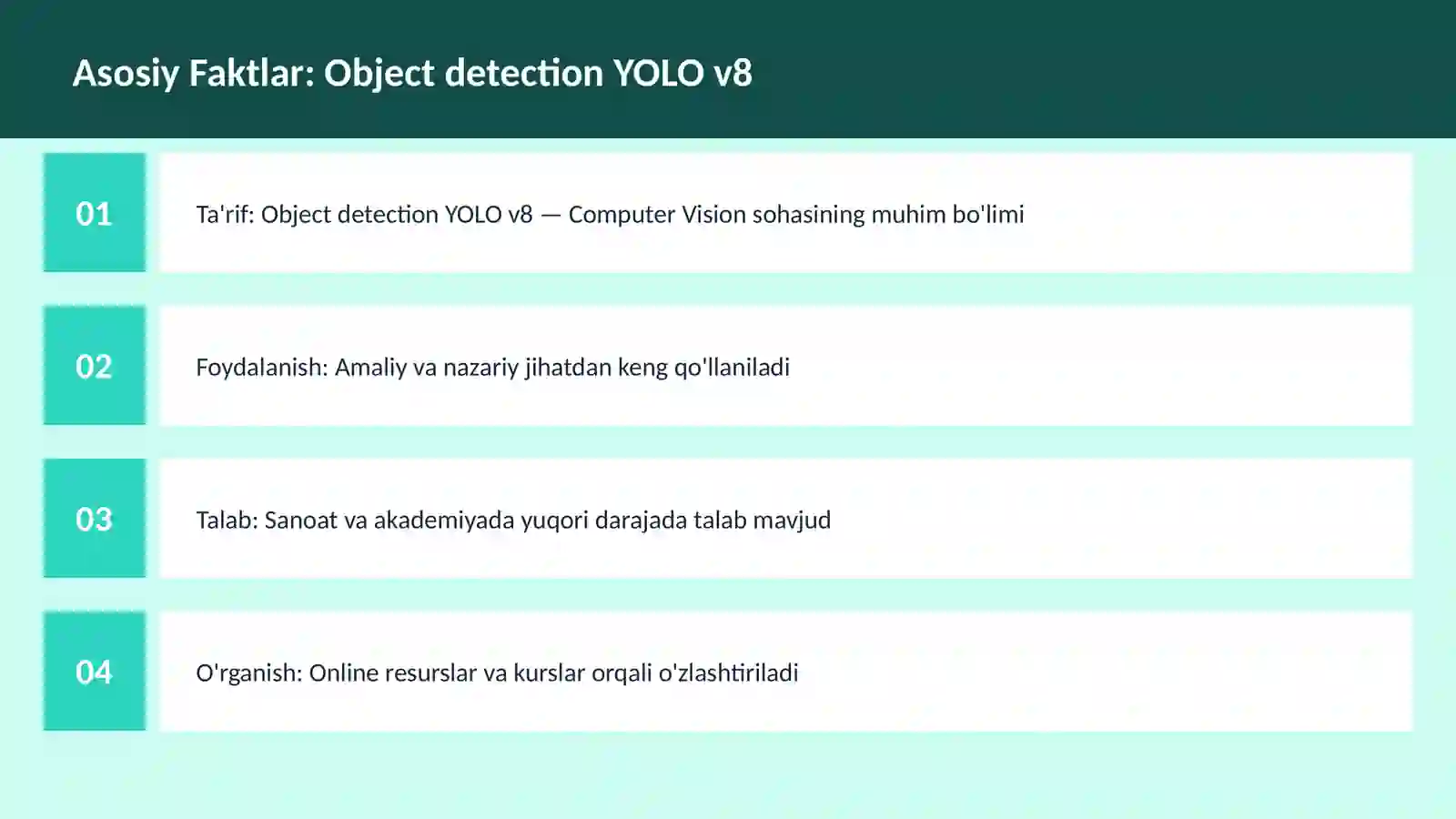 Object detection YOLO v8 3