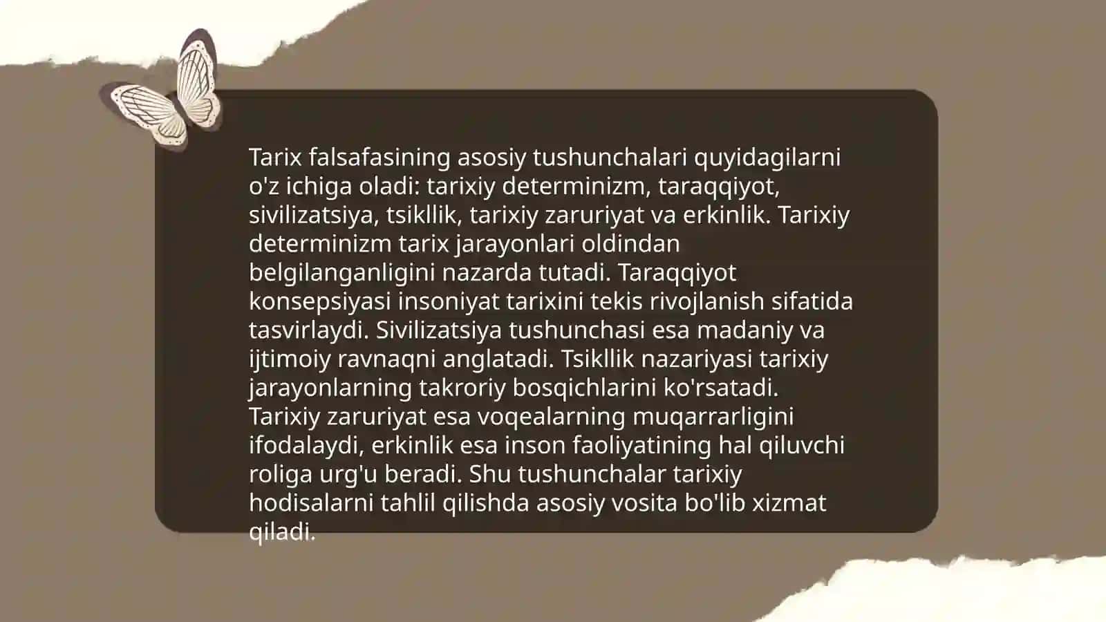 Tarix falsafasi, sivilizatsiya va madaniyati 3