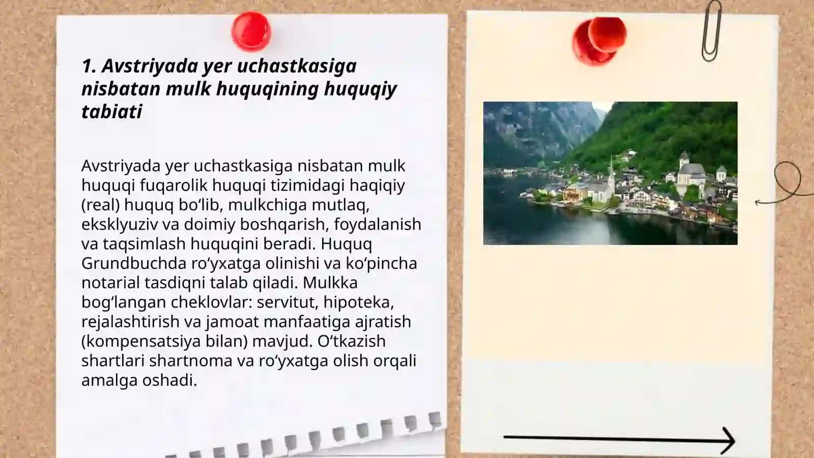 Avstriyada yer uchastkasiga nisbatan mulk huquqi 3