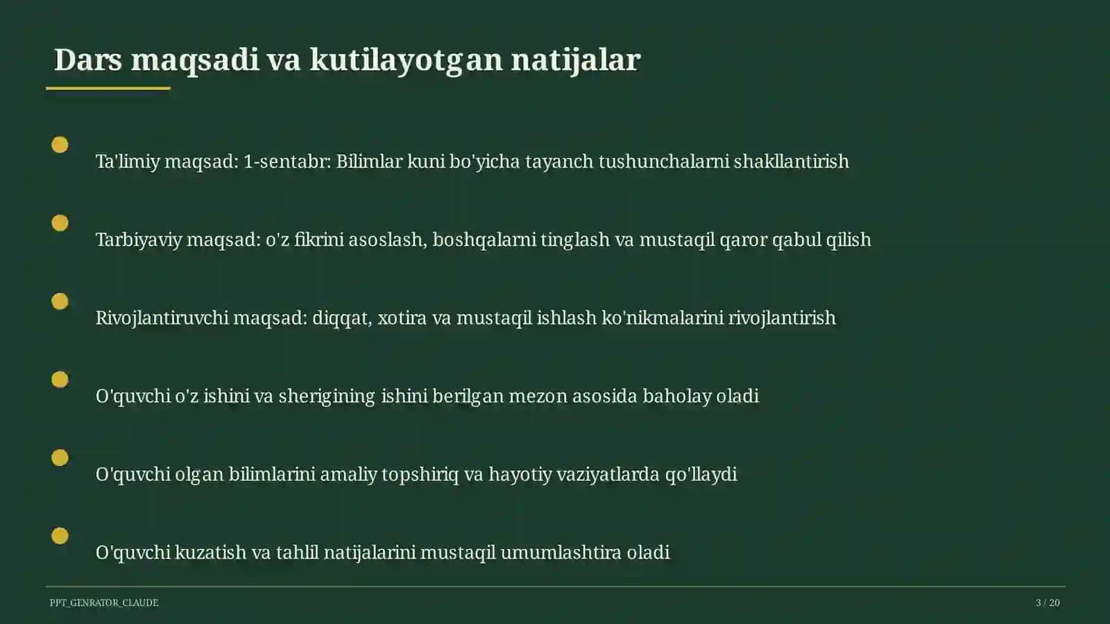 Sinf soati va tarbiyaviy tadbirlar 3