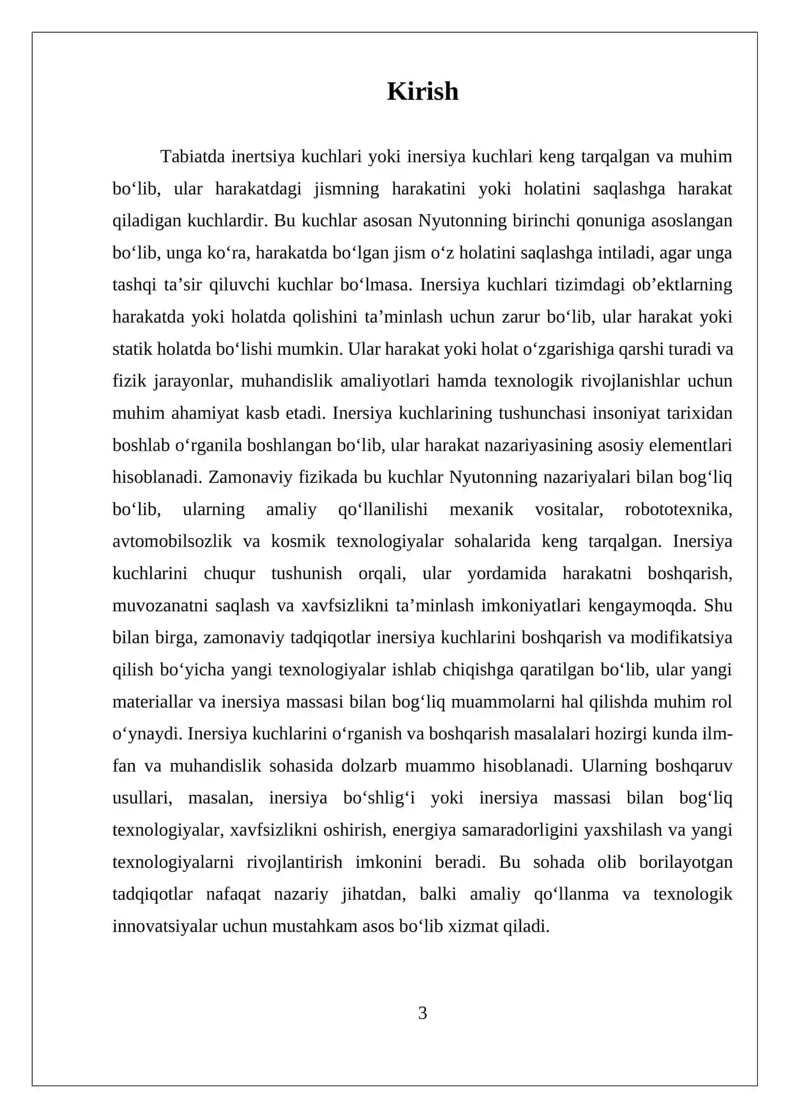 Tabiatda Inertsiya Kuchlari 3