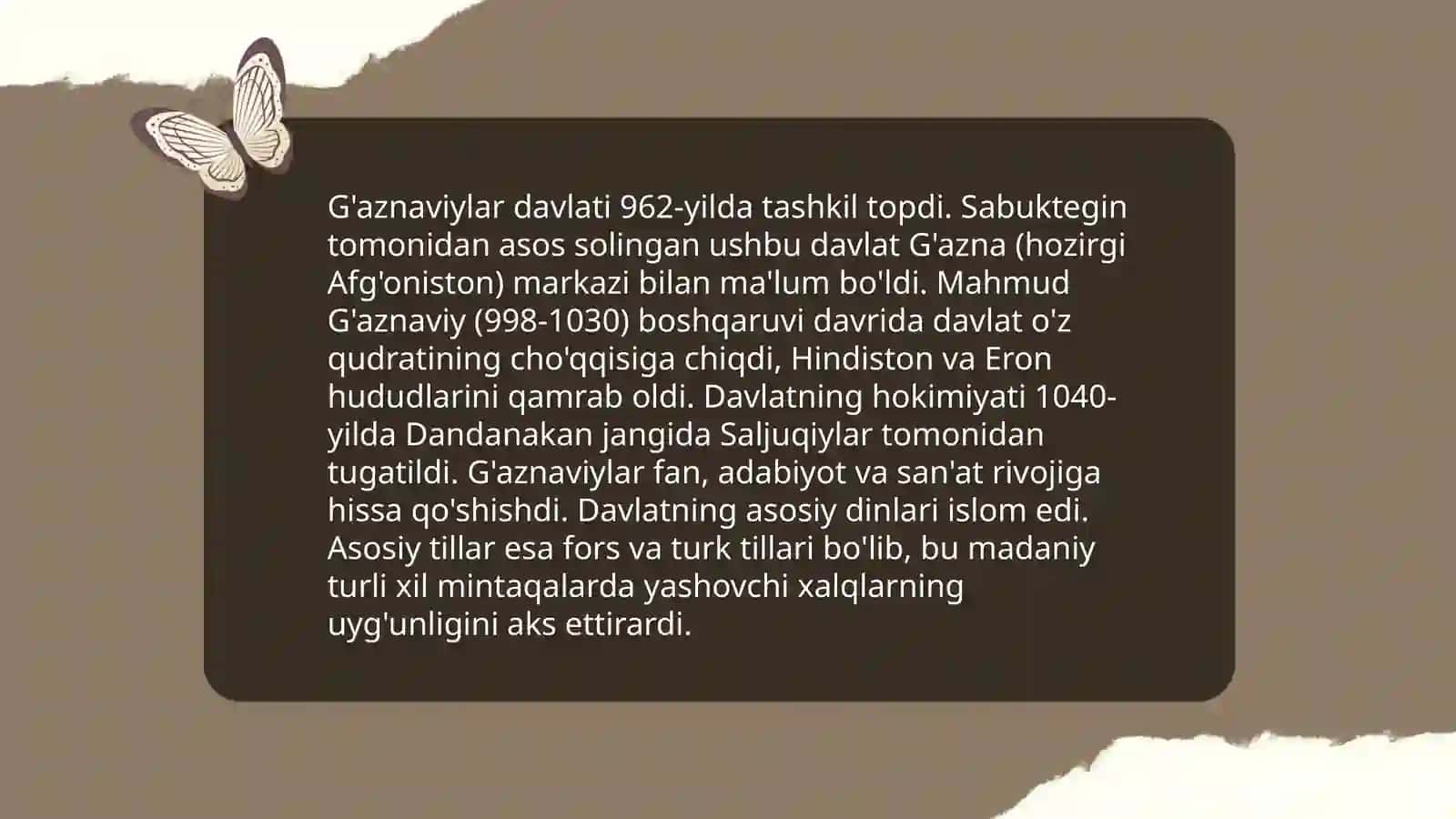 G’azniviylar 3