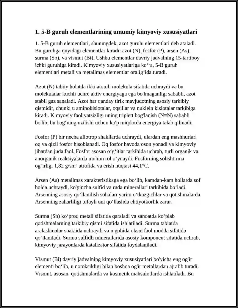 DAVRIY SISTEMANING 5-B GURUH ELEMENTLARI 3