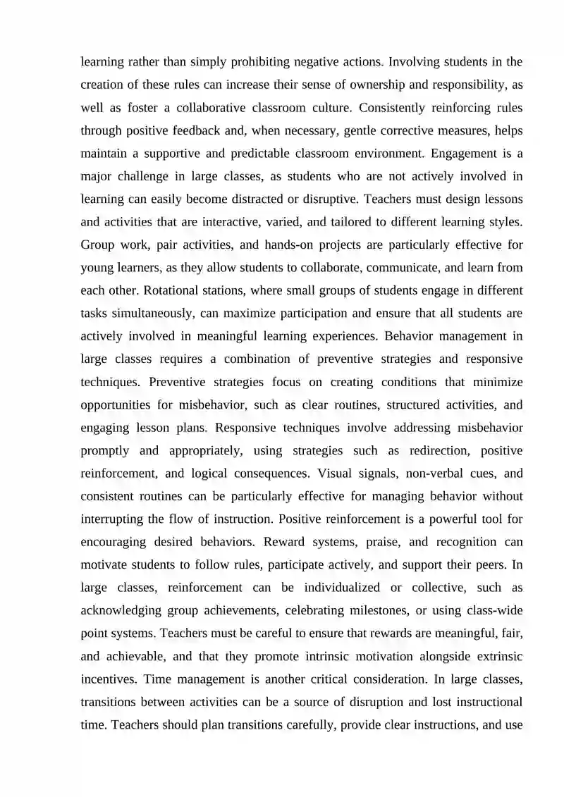 Managing Large Classes of Young Learners 3