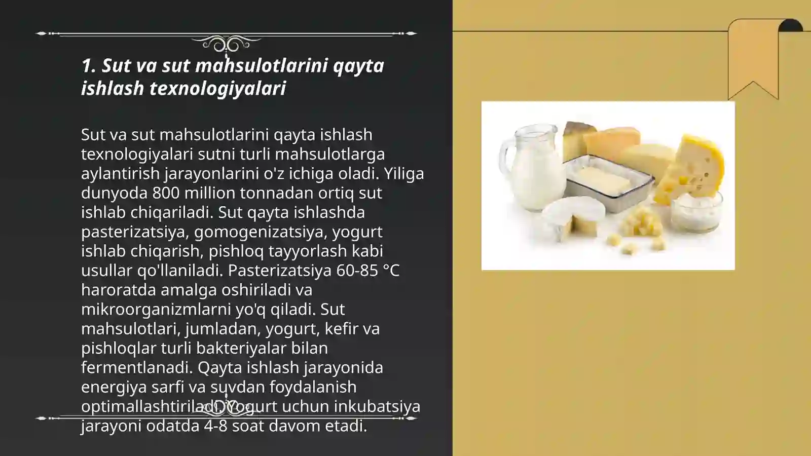 Sut va Sut Mahsulotlari 3