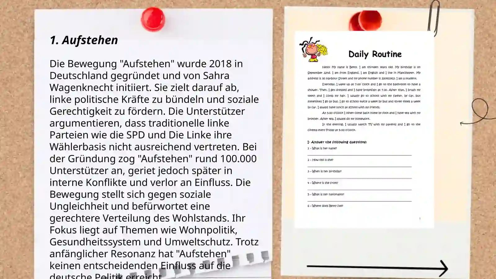 Mein Tagesablauf 3