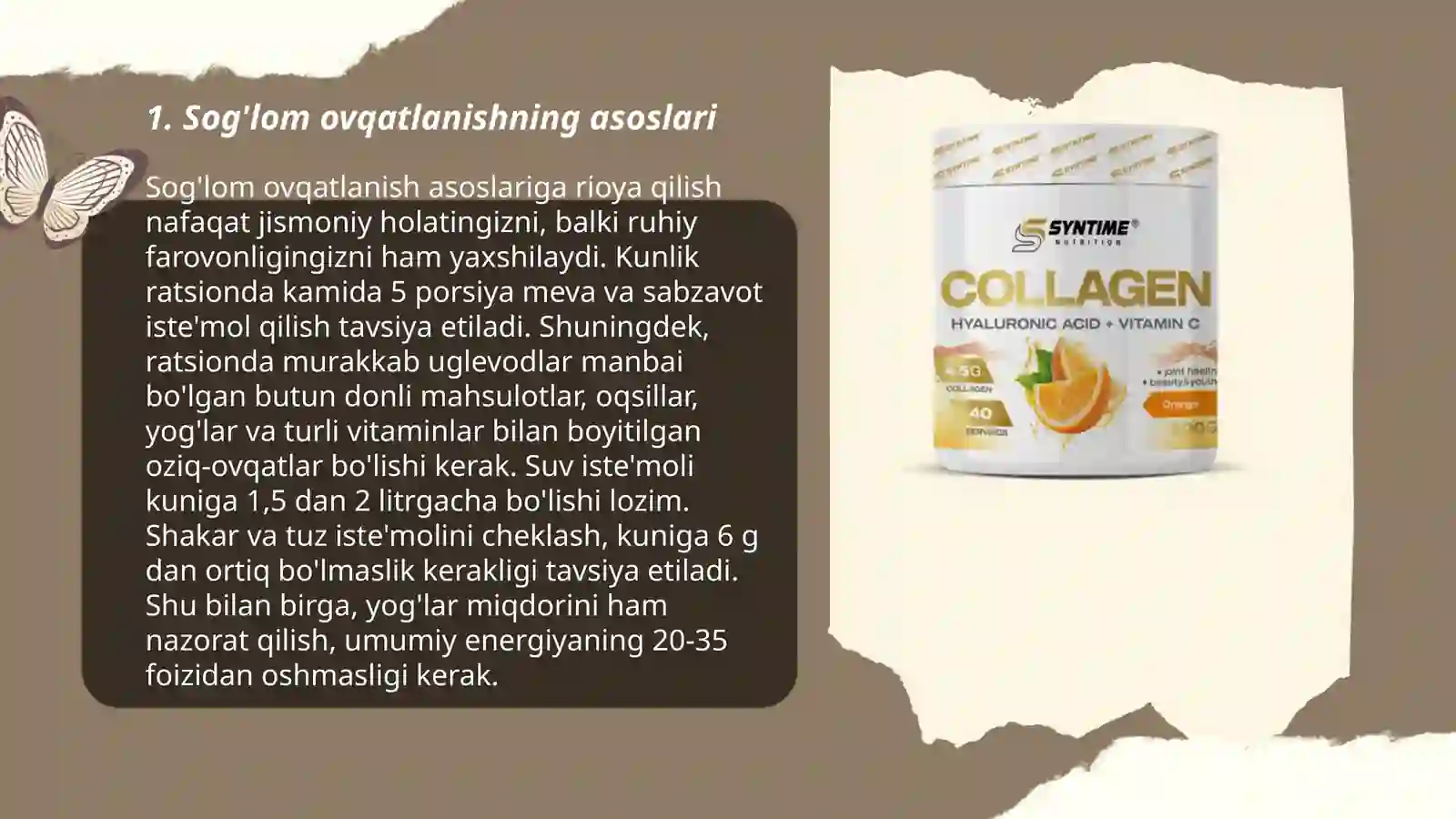 Oziqlanish va ovqatlanish 3