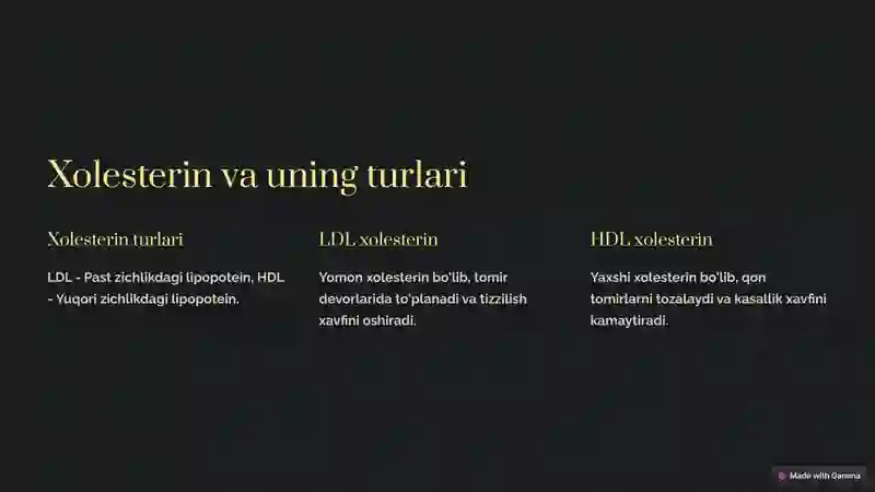 Lipidlar almashinuvi 3
