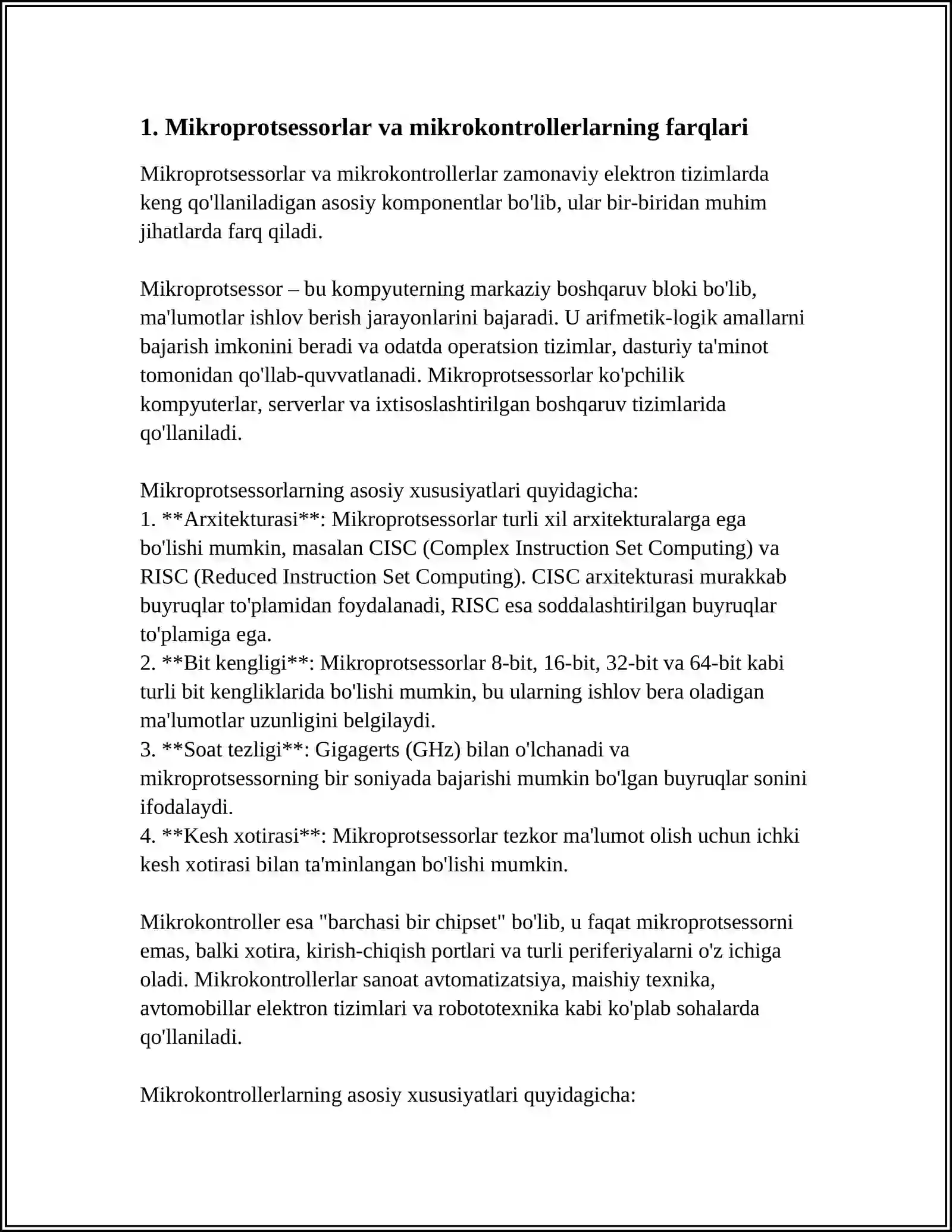 MIKROKONTROLLERNI TASHKILLASHTIRISH 3