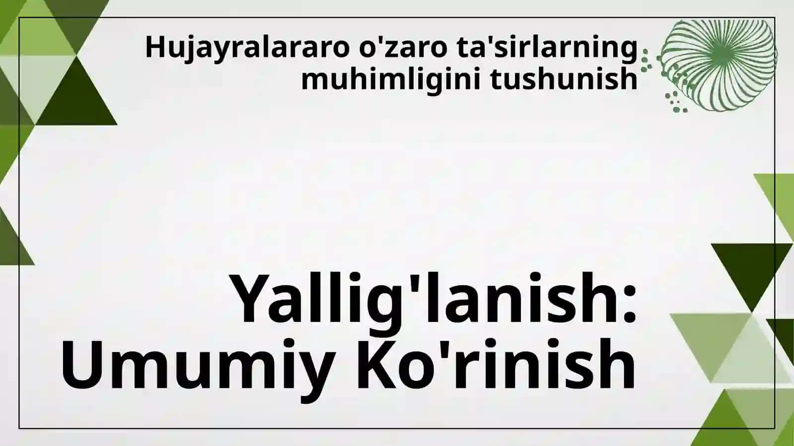 Yallig'lanish reaksiyasi vaqtida hujayralarning o'zaro ta'siri 3