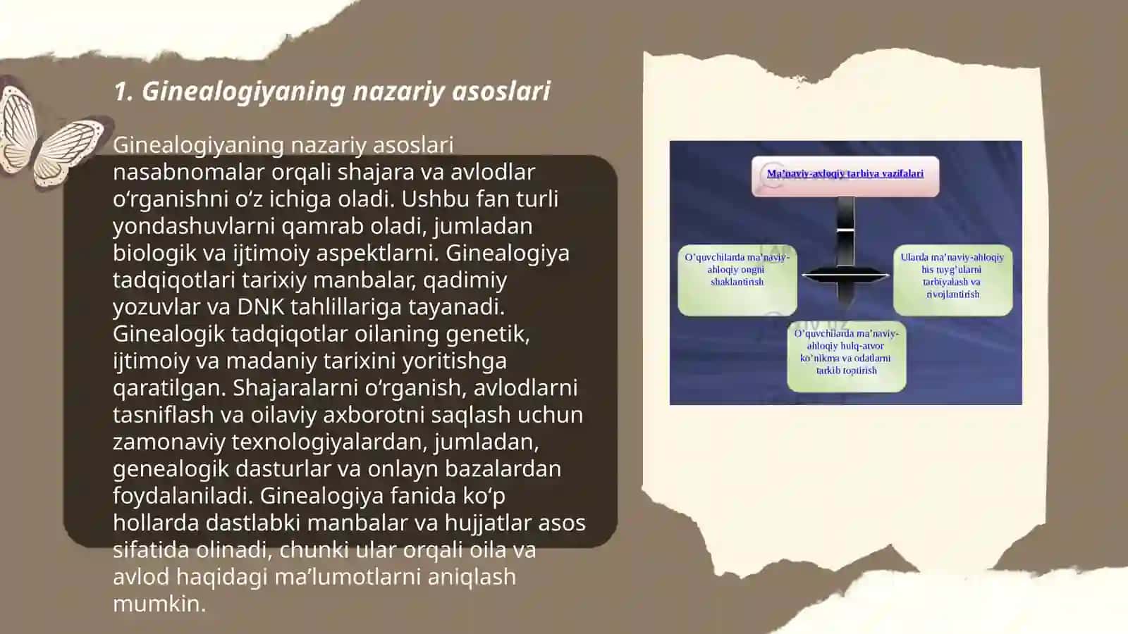 Ginealogik tasnif asoslari Shahnoza 3