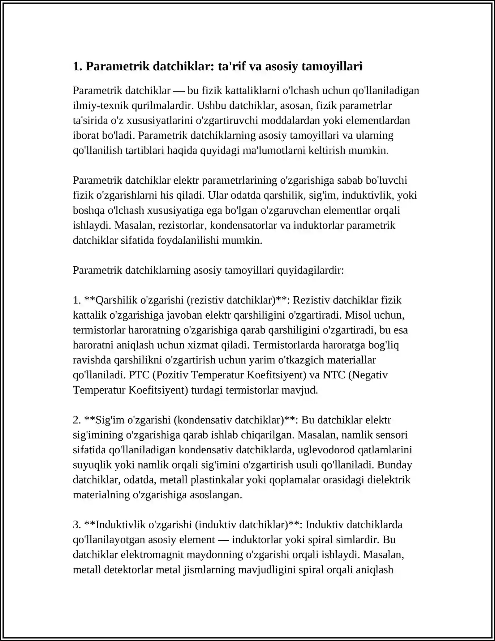 PARAMETRIK DATCHIKLAR 3